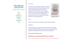 Desktop Screenshot of irish-biblical-association.com